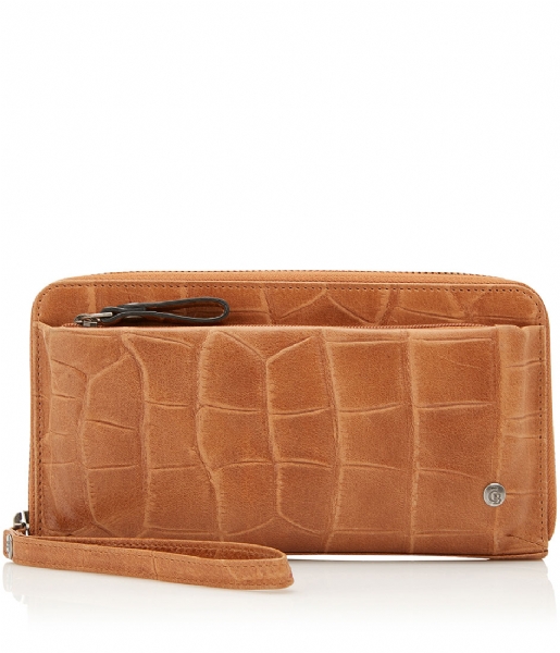 Castelijn & Beerens  Cocco Smartphone Wallet Zip light brown